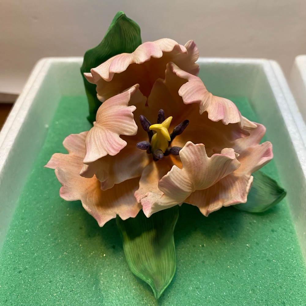 Lenox Parrot Tulip Porcelain Figurine - Retired